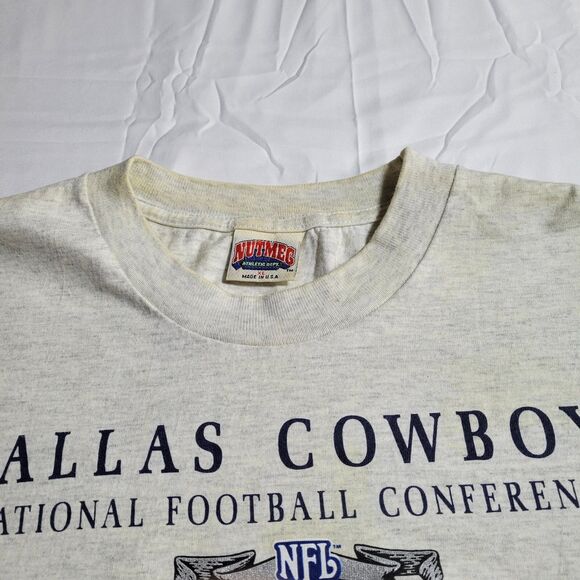 Vintage 90s Nutmeg Dallas Cowboys NFC Eastern Division T-Shirt Men’s XL NFL - Picture 3 of 12